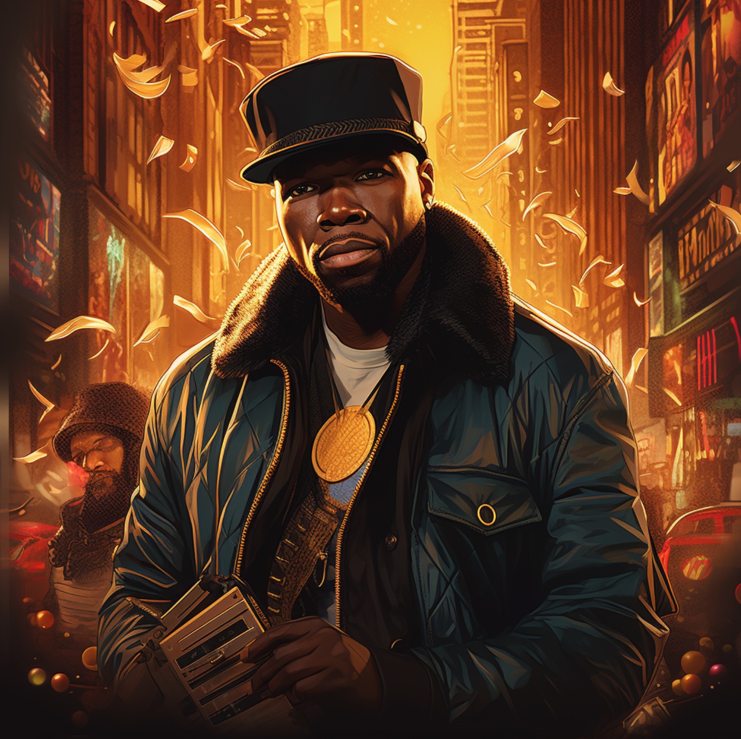 50 cent illustration