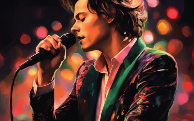 Harry Styles Microphone Singing