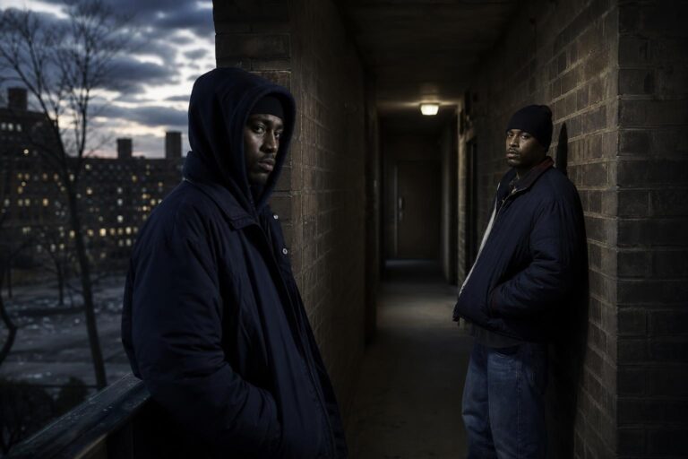 Moody Queensbridge-inspired scene evoking Mobb Deep’s The Infamous